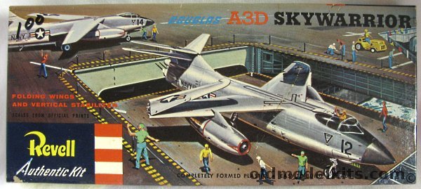 Revell 1/84 A3D Skywarrior (A-3) - 'S' Issue, H241-98 plastic model kit